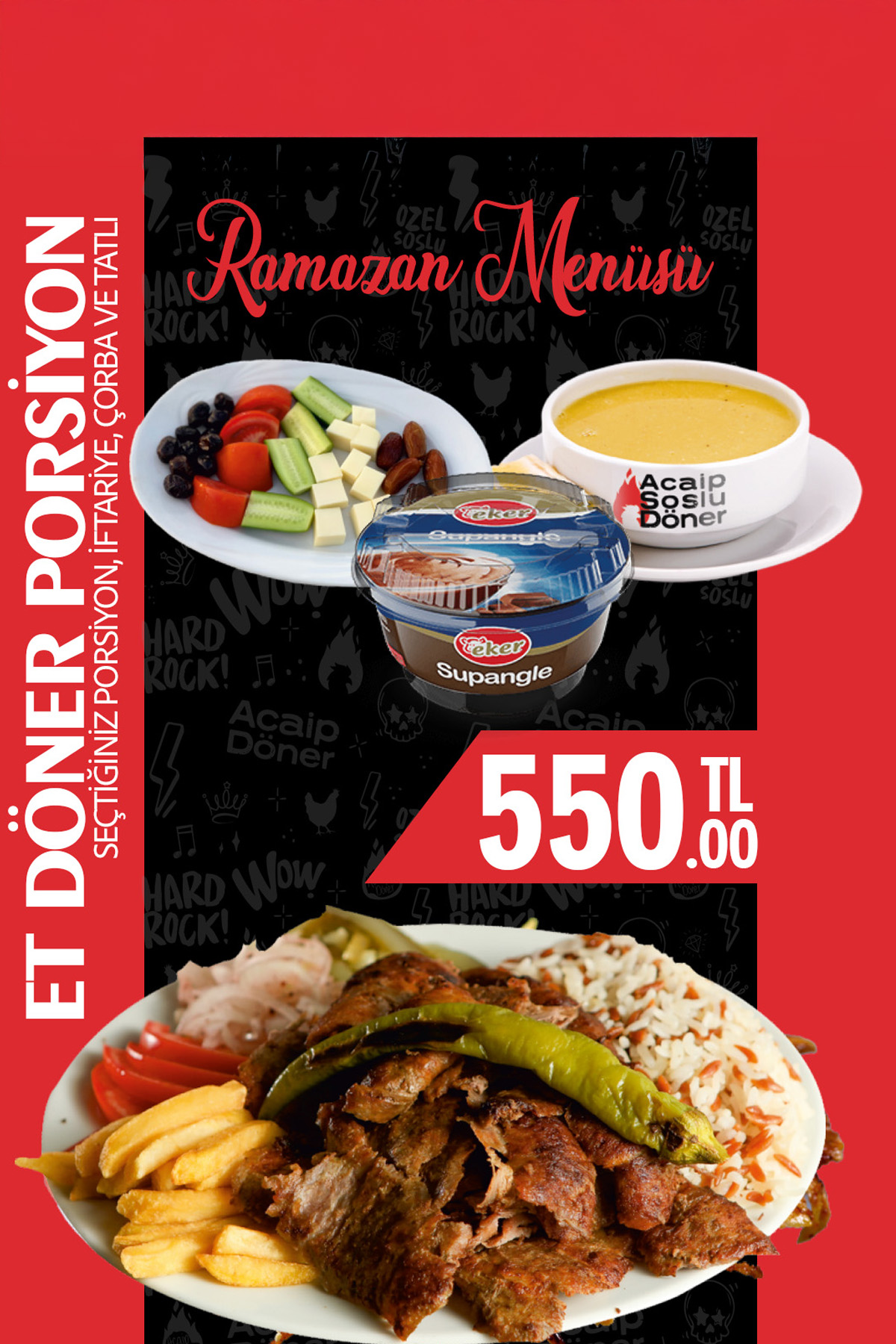 Et Döner Porsiyon Menü